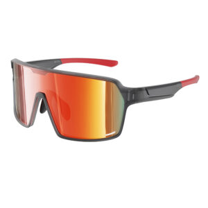 Custom logo red flash PC lenses TR90 cycling sunglasses